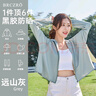 BRCZRO（法国）黑胶帽檐防晒衣女士冰丝速干防紫外线皮肤衣服登山薄外套 【星空】远山灰 均码 【参考体重  80-160斤】 实拍图
