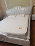 锦皓（JURHOO）锦皓欧式真皮床双人床大床主卧轻奢现代简约 高箱床+2床头柜+独立袋乳胶床垫 1800*2000 实拍图