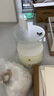 洋意悦奶油风岩板茶几客厅家用小户型简约现代小茶几轻奢网红圆形茶几桌 【50白岩+70熔岩玻璃】白架白柜 实拍图