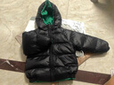 保姆鹅 儿童羽绒服宝宝双面羽绒服加厚小童短款耐污羽绒外套[NM2272] 高尔夫绿 110 实拍图