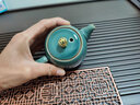 忘艺（WANGYI） 黑陶功夫茶具套装家用整套横行茶盘陶瓷茶杯茶壶办公室客厅家用 哥窑整套茶具套装 14头 实拍图