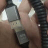 HDMI2.0 4k高清线micro mini hdmi迷你4k高清线传输数据铝壳弹簧伸缩拉伸延长线 直头HDMI2.0公对HDMI公4K 弯曲0.5M 晒单实拍图