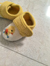 小茸室内婴儿鞋子0-1-3岁学步鞋小鸭 男女宝稳步童鞋春秋冬防滑软底 米白/黄色撞色 13.5  适合脚长12-12.5cm 实拍图