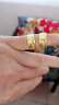 周六福 珠宝女款简约黄金耳环耳饰 计价AA090834 一对 约3.65g  实拍图