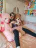 巨型毛绒玩具大熊玩偶超大号公仔泰迪熊布娃娃女生闺蜜礼物抱抱熊 浅棕色心动熊 1米 实拍图