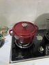 苏泊尔SUPOR 珐琅锅汤锅22cm铸铁锅炖锅2.8L酒红ET22MF01-R  实拍图