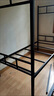上下铺铁床子母铁艺上下铺双人床上下床高低床小户型铁艺床高低床 黑色 上铺0.9米下铺1.35米 实木床板 实拍图
