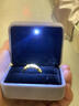 邦帛世 首饰盒Led发光高档戒指盒求婚婚礼对戒盒纪念日女神节礼物必备 LED发光戒指盒 实拍图