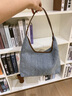 爱情海牛仔布包包女包托特斜挎单肩大容量通勤生日情人节礼物送女友老婆 【浅蓝色】时尚小众百搭轻奢休闲新年送女生实用 品牌ck风实用高端潮流简约运动 实拍图