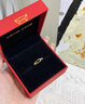 中国黄金（CHINA GOLD）黄金戒指情侣对戒一对鲁伯特之泪素情人节生日礼物马年本命年礼物 鲁伯特戒指【女戒 约1.7g】免费刻字 实拍图