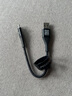 品胜usb转typec数据线适用苹果iPhone16/15Pro手机充电线短款充电宝短线15plus连接电脑传输数据刷机 USB转Type-C数据线0.2米黑色 实拍图