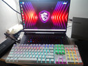 微星（MSI）GK50Z V2 机械键盘鼠标套装 有线电竞游戏办公电脑键盘 RGB灯效 客制化全键热插拔吃鸡LOL键盘 GK50Z V2 白色 红轴 实拍图