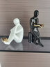 贝汉美（BHM） 轻奢简约现代书挡人物摆件玄关客厅酒柜电视柜办公室桌面装饰品 黑白一对（不含仿真书） 实拍图