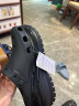 CROCS卡骆驰洞洞鞋女鞋夏季新款运动拖鞋厚底光轮Clog透气高跟鞋凉鞋女 001/光轮/黑色 39-40(250mm) 晒单实拍图