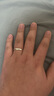倔匠 3MM999足银男士戒指情侣对戒一对开口素圈细指尾戒单身光圈光面 男款均码（适合一般男士佩戴） 实拍图