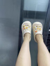 贞喜气可爱洞洞鞋女防滑外穿踩屎感拖鞋居家运动舒适软底包头凉鞋沙滩鞋 米白色【奶酪面包】 36-37 实拍图