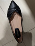 达芙妮单鞋女新款夏季尖头气质平底鞋一脚蹬舒适百搭女鞋子 黑色 38 实拍图