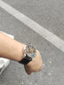 罗西尼（ROSSINI）手表男黑盘皮带镂空夜光防水自动机械表 619909 实拍图