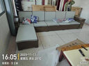 汝匠 德式实木沙发组合客厅家具贵妃储物大小户型冬夏两用胡桃木沙发 五人位+贵妃榻 实拍图