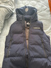 雪中飞男士短款连帽羽绒服马甲秋冬季保暖防寒可拆卸连帽羽绒背心 9752黑色 L (175) 实拍图