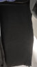 百鹊亭（BAIQUETING）裤子男春夏季复古牛仔裤男直筒宽松潮牌阔腿裤美式高街休闲长裤子 黑灰色 5XL 实拍图