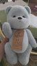 莉娜熊（TeddyTales）小熊玩偶毛绒玩具熊泰迪手作熊安抚娃娃送礼送人新年礼物女生 蓝灰色 中号站姿约30cm 实拍图