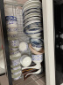 卡贝（cobbe）厨房拉篮橱柜304不锈钢碗架抽屉式双层碗篮置物架调味拉蓝碗碟架 实拍图
