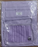 西语熊猫补习袋小学生A4手提拎书袋儿童女孩大容量帆布补课包补习班书包美术袋作业收纳袋子初中女生 【4层8袋】紫色 实拍图