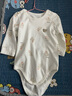 贝瑞加（Babyprints）婴儿连体衣宝宝长袖包屁衣新生儿爬服纯棉三角哈衣四季内衣 兔80 实拍图