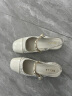百丽锦绣新中式包头凉鞋女24夏季新款方头凉鞋B1911BH4预售 米白 38 晒单实拍图