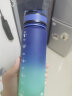 UZSPACE优之渐变色运动水杯男女大容量塑料杯子儿童学生上学便携饮用杯壶 海蓝绿 500ml 晒单实拍图