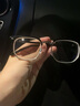 狮旅 半框眼镜理工男复古黑防蓝光斯文商务痞帅平光护眼睛无度数女 亮黑银框 双眼1.56左右350度 实拍图