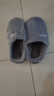 品赫（PIN HE）棉拖男鞋秋冬季家居棉拖鞋女情侣保暖厚底防滑室内地板女拖 兔毛灰色 270mm 适合39-40的脚 实拍图