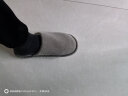 果洛菲日式冬季保暖棉拖鞋男家居室内地板厚底情侣棉拖女 咖啡色 44/45  晒单实拍图