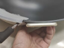 华邦（HUABANG） 华邦大炒锅双耳尖底锅老式铁锅传统炒菜锅无涂层不锈燃气家用锅 46cm圆底无盖 实拍图