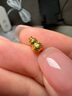 喜上眉梢足金999转运珠古法传承工艺锤纹葫芦通孔福禄路路通DIY配饰送礼女 0.6g 古法锤纹葫芦转运珠 实拍图