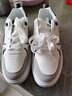 昌祥回力男鞋秋季2025新款休闲皮鞋男士冬季板鞋学生青少年百搭运动鞋子男 白灰 40 （建议拍大一码） 实拍图