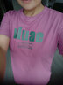 纯棉短袖t恤女夏薄款新款百搭印花体恤打底衫设计感小众上衣潮ins 紫红VLUAE XL码【建议115-125斤】 实拍图