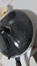 京严章丘款炒锅铁锅无涂层不粘锅平底炒菜锅铸铁锤纹煎锅电磁炉煎炒锅 高纯铁【无涂层】氮化不锈 28cm 赠可视化锅盖+不锈钢铲 实拍图