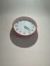 康巴丝（Compas）挂钟时尚卧室客厅办公时钟日历挂表简约创意石英钟表 红色C2246直径28cm 实拍图