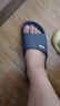 果洛菲（GUOLUOFEI）特大码凉拖鞋男女士夏居家浴室EVA洗澡防滑加肥加大藏青色 44-45 实拍图