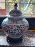 傲世景德镇陶瓷器中式仿古青花瓷工艺品茶叶罐客厅摆件装饰品博古架 款式六（配木质旋转底座） 实拍图