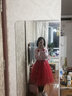 巴拉巴拉女童网纱连衣裙儿童洋气大童国风红色裙子拜年服 实拍图