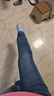 真维斯（JEANSWEST）牛仔裤女微喇2025秋季小个子高腰显瘦马蹄喇叭女裤子复古蓝L 实拍图