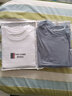 啄木鸟【2件装】夏季短袖T恤男士纯棉宽松大码半袖体恤男装上衣服打底衫 T319白色+T519雾霾蓝 3XL （160-180斤） 实拍图