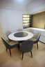 帝狐狸意式岩板圆形餐桌椅组合现代简约小户型大理石圆餐桌家用轻奢饭桌 1.35米【带转盘】圆桌 1桌6椅 实拍图