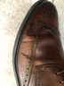 百丽（Belle）正装男鞋牛皮布洛克风商务婚鞋皮鞋正装鞋89183AM9 棕色 42 (260mm) 实拍图