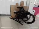 SAVA萨瓦超轻碳纤维折叠自行车喜玛诺变速油刹代驾城市通勤20寸折叠车 9速黑橙色 实拍图