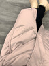 艾莱依气质收腰羽绒服女长款可脱卸连帽时尚加厚保暖大衣 豆奶绿M 实拍图