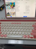 B.O.W航世 K650D双模无线蓝牙充电键盘 手机平板ipad电脑办公通用三模带卡槽支架键盘82键 茶奶酪 实拍图